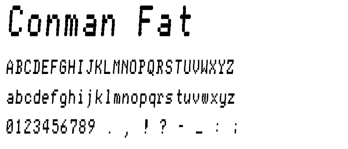 Conman fat font